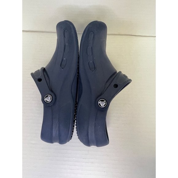 Crocs womens size 7 clogs bistro blue slip resistant comfort lightweight - Picture 5 of 16